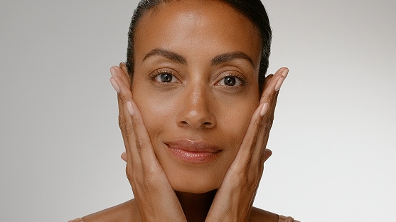 photo of woman doing skin flooding routine