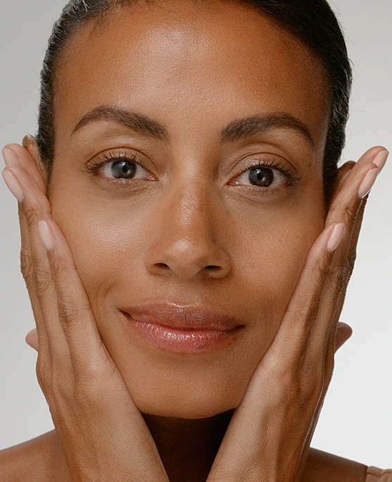 photo of woman doing skin flooding routine