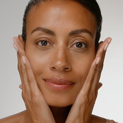 photo of woman doing skin flooding routine