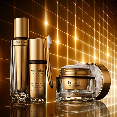photo of estee lauder re-nutriv luxury skincare products
