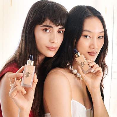 women modeling futurist skin tint
